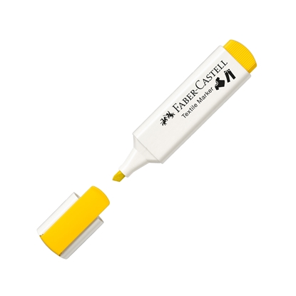 Faber-Castell Маркер за текстил, жълтна ниска цена с бърза доставка - BestPC.BG