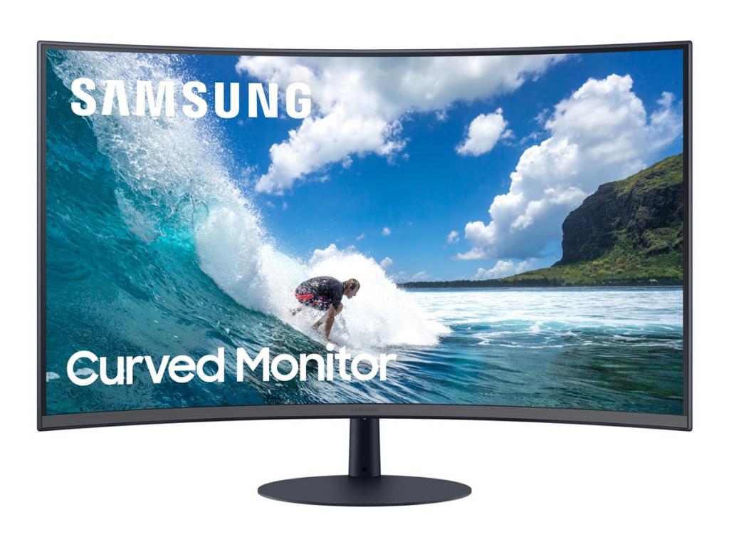 Монитор SAMSUNG LC27T550FDRXEN 27inch Curved FHD 1920x1080 16:9 3000:1 DP HDMI VGA jackна ниска цена с бърза доставка - BestPC.BG