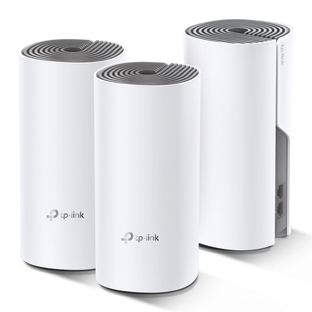 Безжична Mesh Wi-fi система TP-Link Deco E4 AC1200 (3-pack)на ниска цена с бърза доставка - BestPC.BG