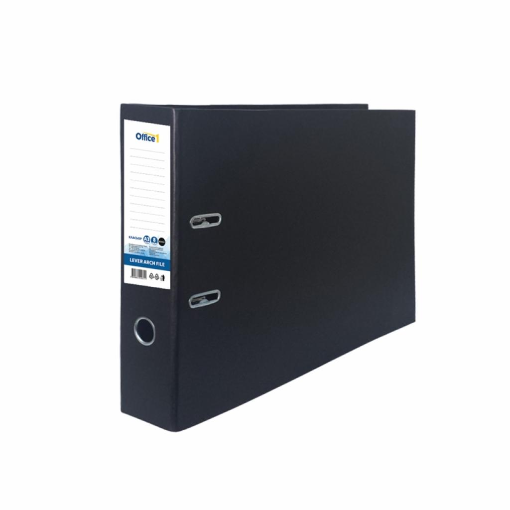 Office 1 Класьор, А3, 8 cm, хоризонтален, черенна ниска цена с бърза доставка - BestPC.BG