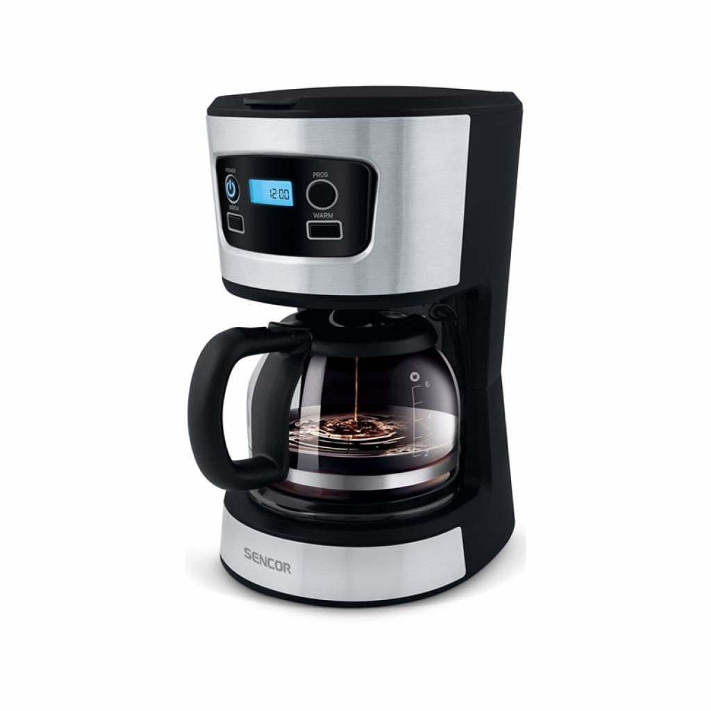 Кафеварка Sencor SCE 3700BK, със стъклена кана, 0.75L, LCD дисплейна ниска цена с бърза доставка - BestPC.BG