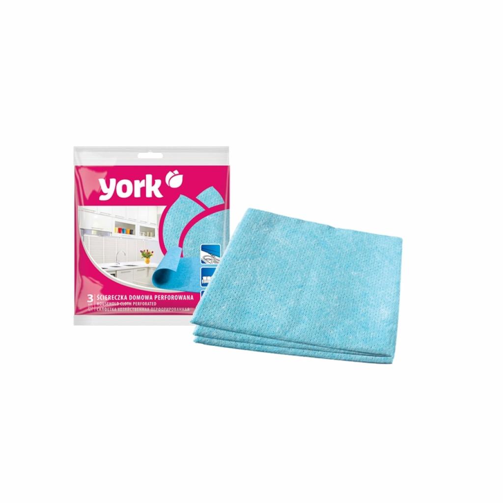 Почистващ продукт York Домакинска кърпа, перфорирана, 38 х 38 cm, 3 брояна ниска цена с бърза доставка - BestPC.BG