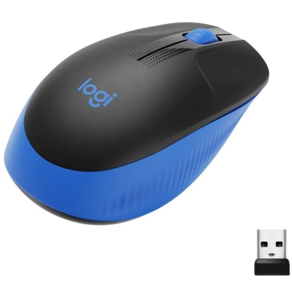 Мишка Mouse Logitech M190 Wireless Черна/Синяна ниска цена с бърза доставка - BestPC.BG