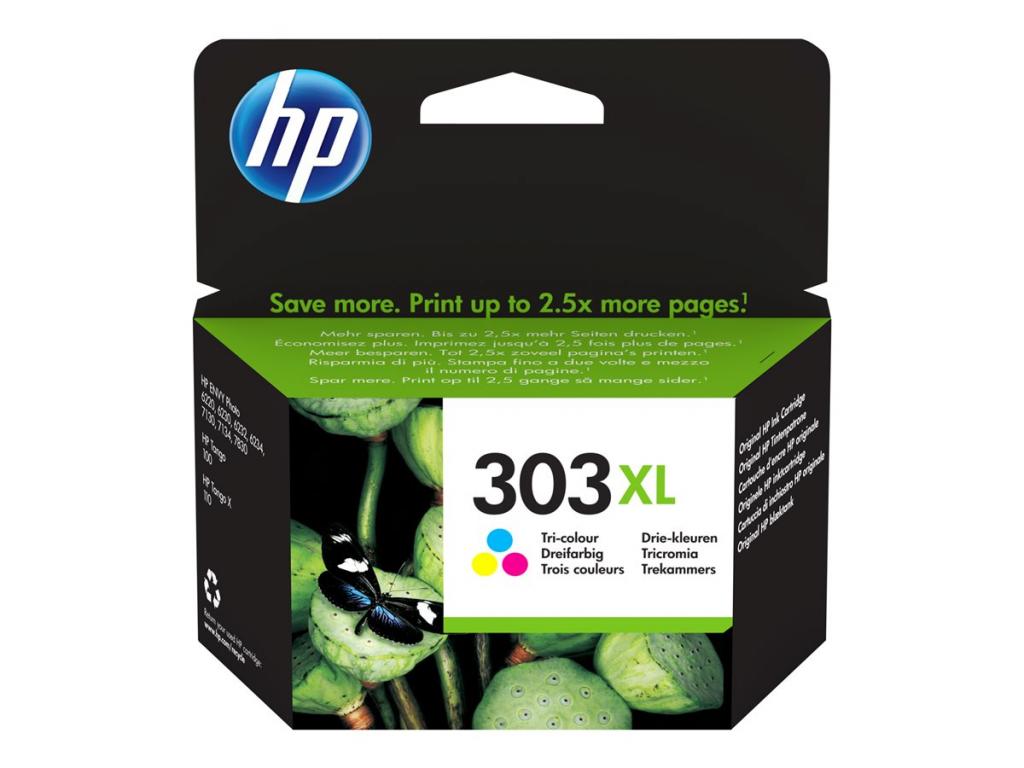 Касета с мастило HP 303XL High Yield Tri-color Ink Cartridgeна ниска цена с бърза доставка - BestPC.BG
