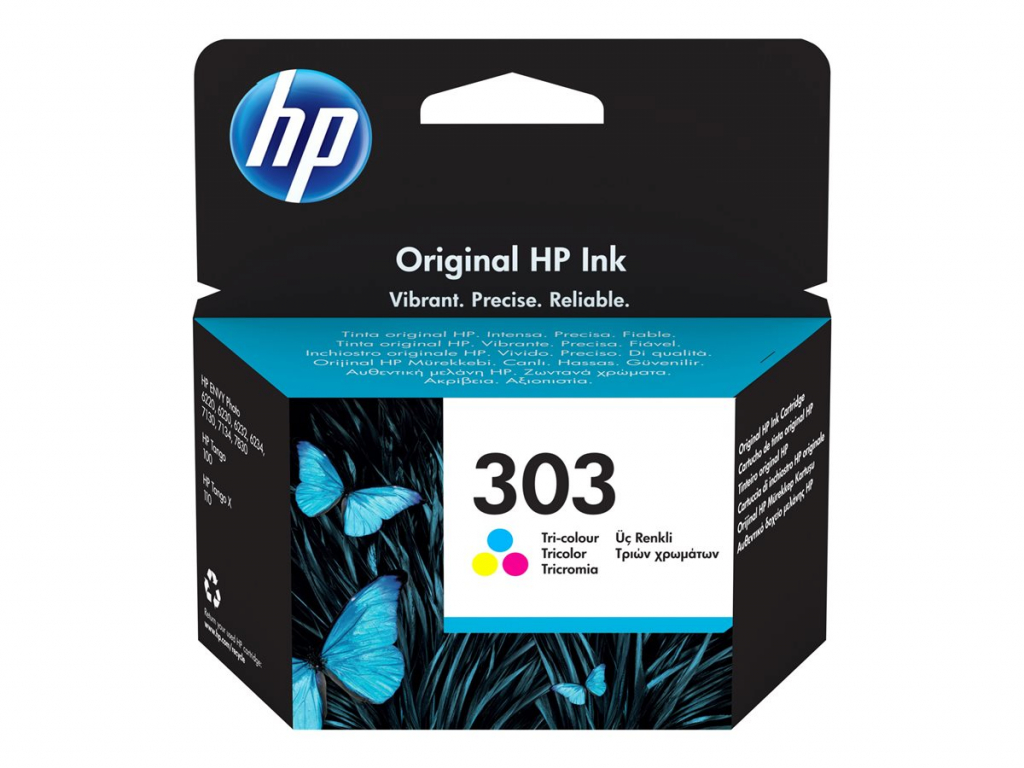 Касета с мастило HP 303 Tri-colour Ink Cartridgeна ниска цена с бърза доставка - BestPC.BG