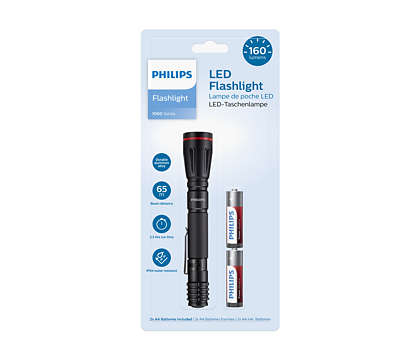 Продукт PHILIPS Flashlight LED IPX4 batteries 2AA includedна ниска цена с бърза доставка - BestPC.BG