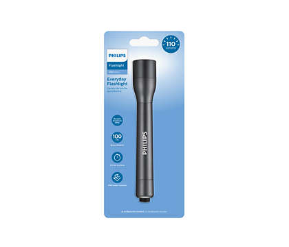 Продукт PHILIPS Flashlight LED IPX4 100M beam distance 2AA batteries includedна ниска цена с бърза доставка - BestPC.BG