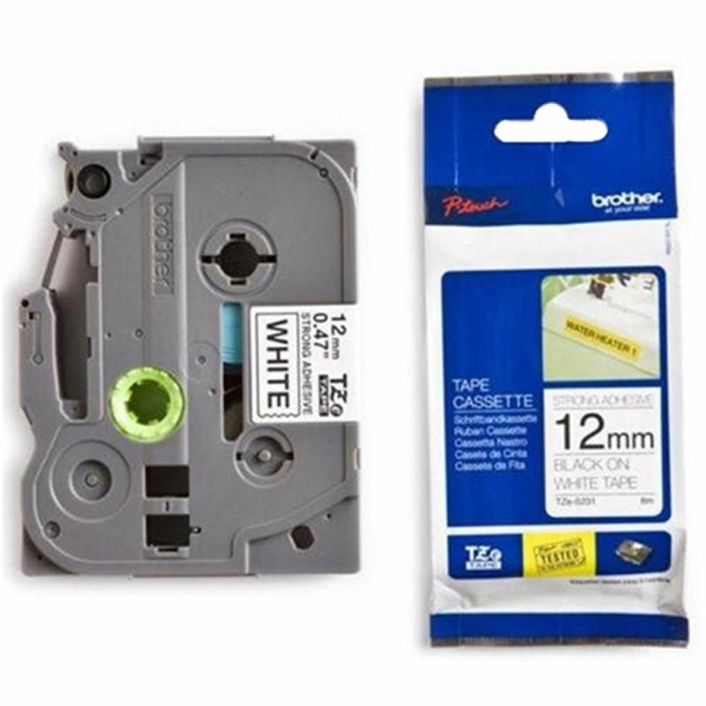 Аксесоар за принтер Brother Лента TZES231, за черен печат върху бяла лента, 12 mmна ниска цена с бърза доставка - BestPC.BG