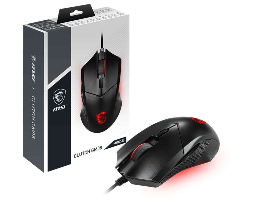 Мишка MSI GAMING CLUTCH GM08на ниска цена с бърза доставка - BestPC.BG