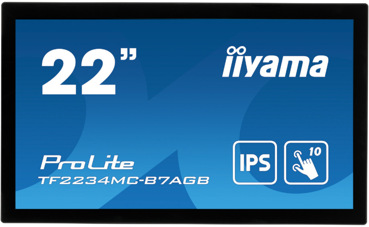 Монитор IIYAMA TF2234MC-B7AGB 21.5", Multi-Touch IPS LED, 1920x1080, 300cd/m2, 8msна ниска цена с бърза доставка - BestPC.BG