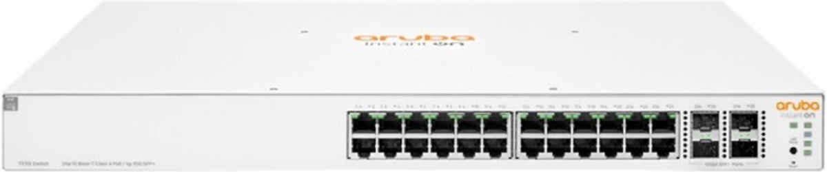 Комутатор/Суич HPE Aruba IOn 1930 24G, 24x 10/100/1000Base-T Gigabit, 4x 10G Base-X SFP+, за шкафна ниска цена с бърза доставка - BestPC.BG