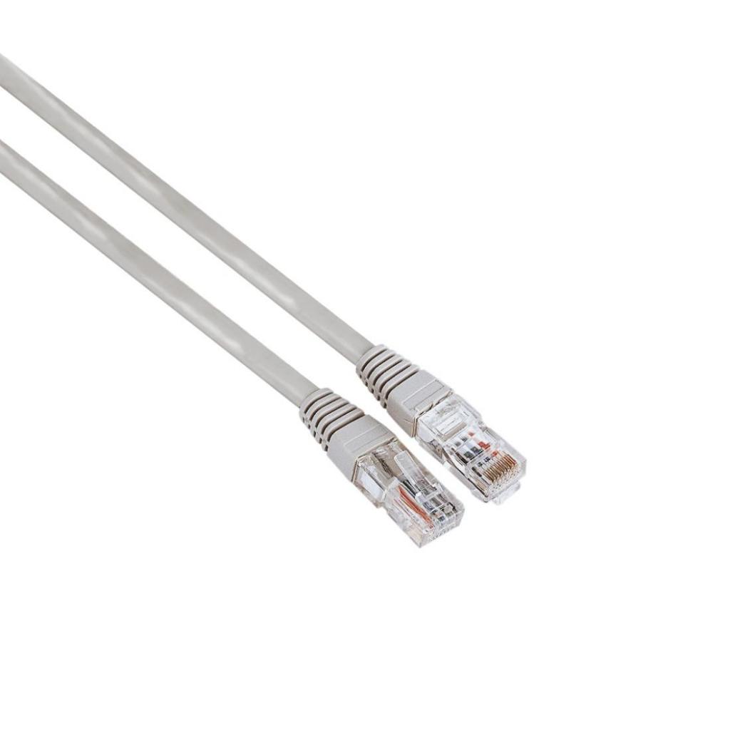 Мрежов кабел HAMA, CAT 5e, UTP, RJ-45 - RJ-45, 3 m, Сив, булк опаковкана ниска цена с бърза доставка - BestPC.BG