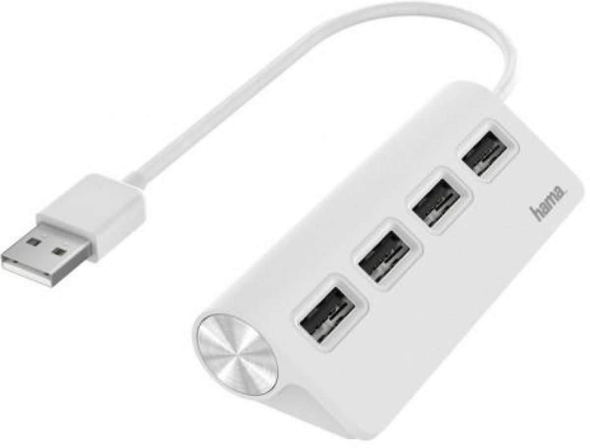 USB хъб, 4 портов, HAMA-200120на ниска цена с бърза доставка - BestPC.BG