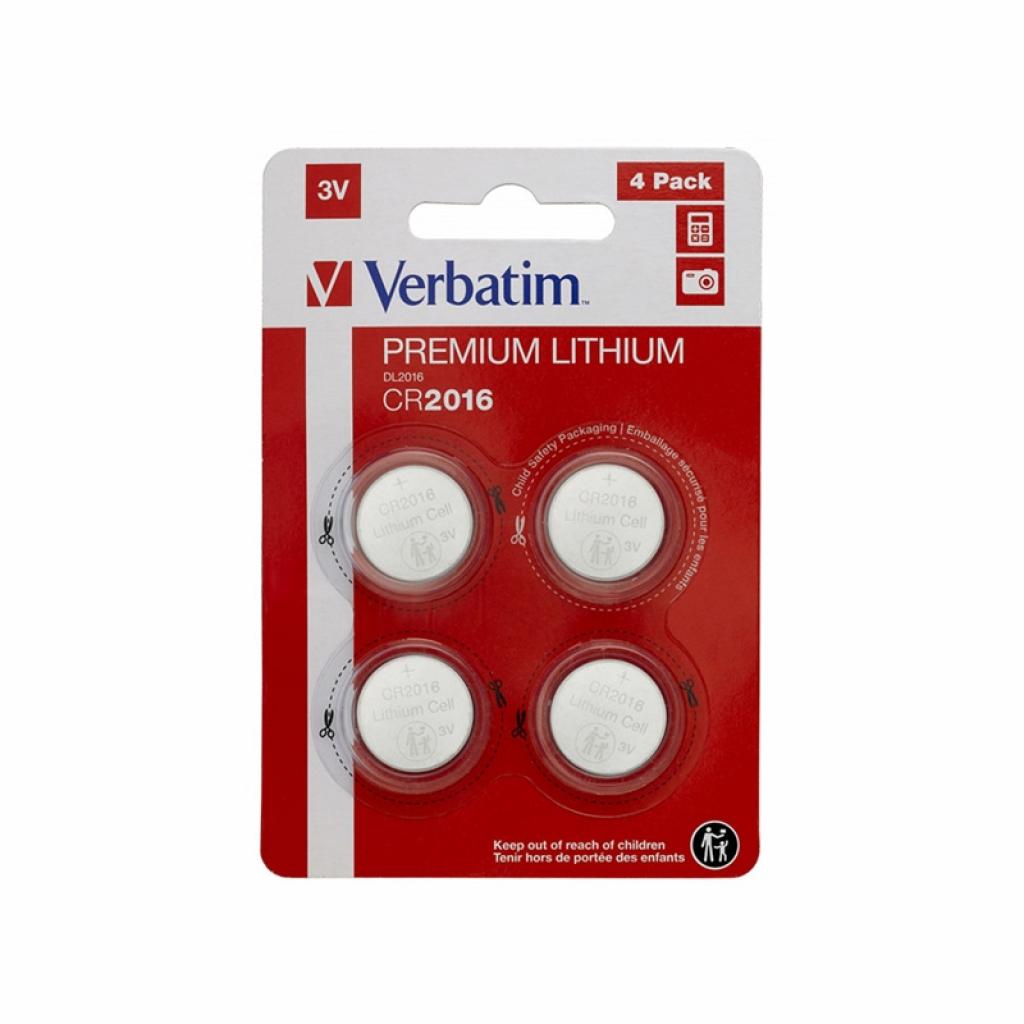 Verbatim Литиева батерия, CR2016, 3 V, 4 брояна ниска цена с бърза доставка - BestPC.BG