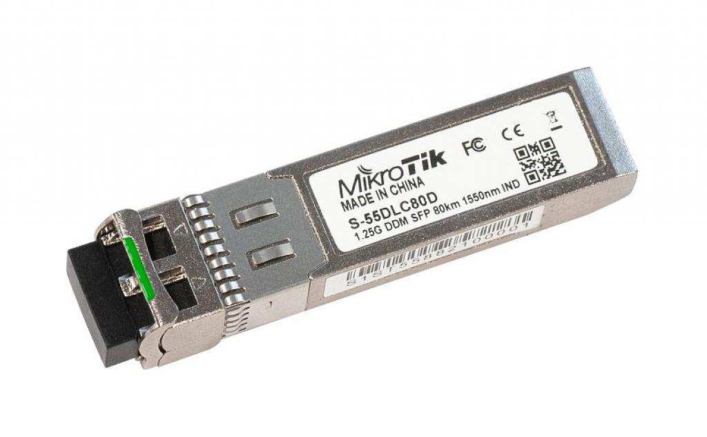 SFP Модул SFP модул MikroTik S-55DLC80D с двоен LC конекторна ниска цена с бърза доставка - BestPC.BG