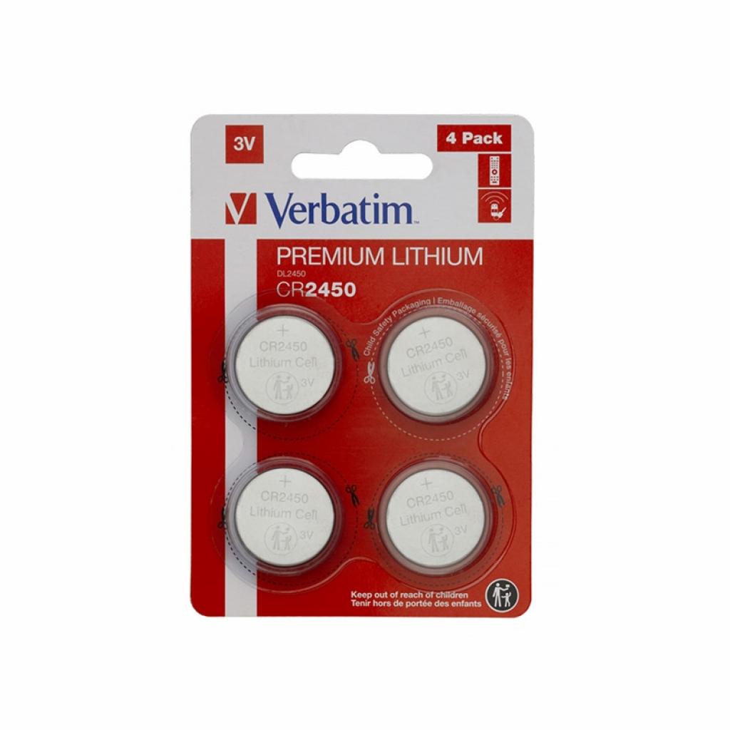 Verbatim Литиева батерия, CR2450, 3 V, 4 брояна ниска цена с бърза доставка - BestPC.BG