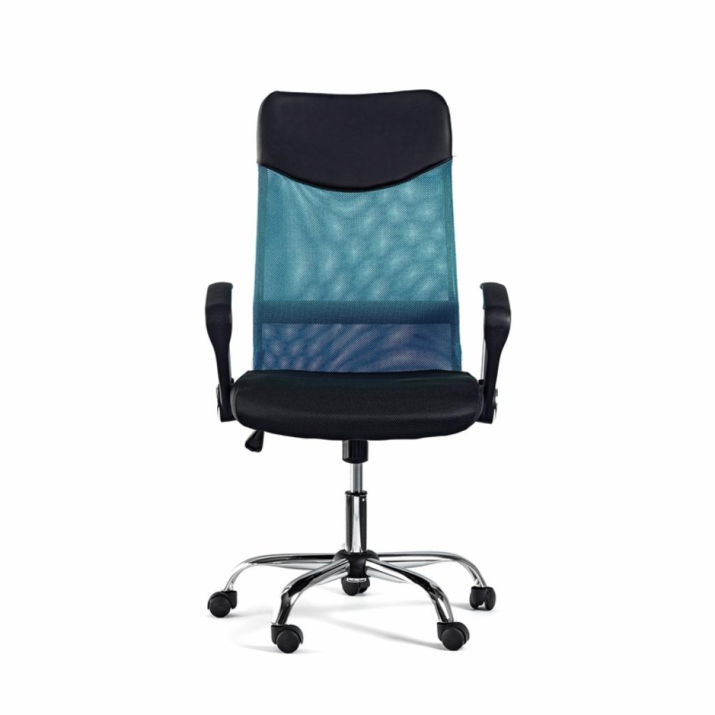 Директорски стол Monti HB, дамаска, екокожа и меш, черна седалкана ниска цена с бърза доставка - BestPC.BG