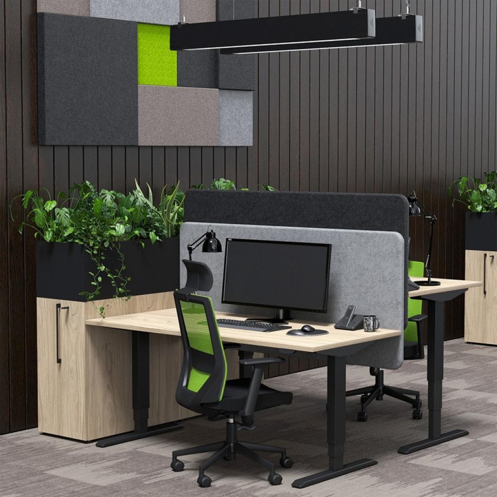 Бюро Работно RFG, 160 x 80 x 62-128 cm, с плот от кехлибарен дъбна ниска цена с бърза доставка - BestPC.BG