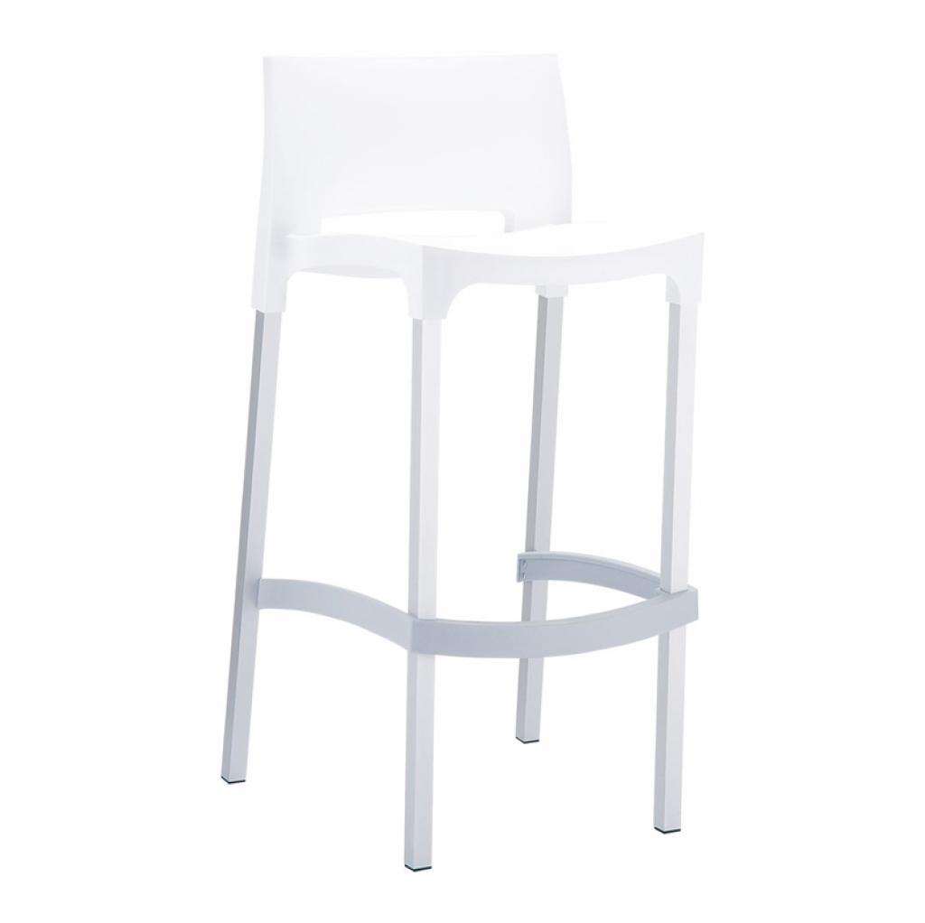 Бар стол RFG Joy, пластмасов, до 120 kg, бялна ниска цена с бърза доставка - BestPC.BG