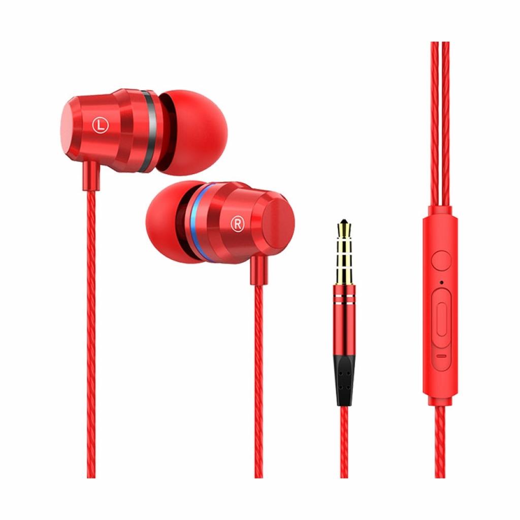 Слушалки Wesdar R62, с тапи, 3.5 mm, червенина ниска цена с бърза доставка - BestPC.BG