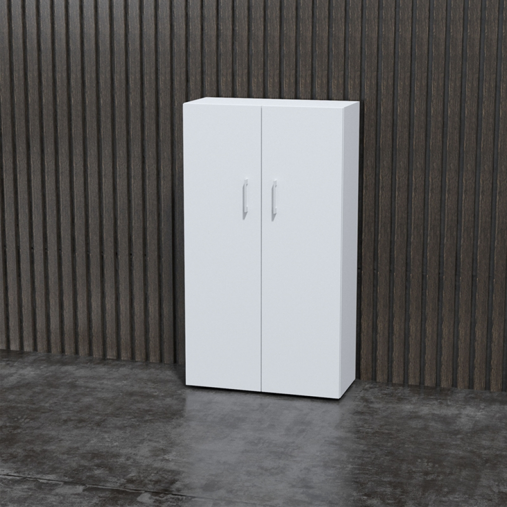 Narbutas Стелаж Nova Basic, 800 x 360 x 1444 mm, бял меламинна ниска цена с бърза доставка - BestPC.BG