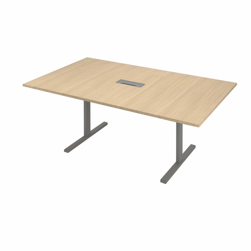 Бюро Narbutas Заседателна маса T-Easy, 2000x1200x740 mm, меламин избелен дъбна ниска цена с бърза доставка - BestPC.BG