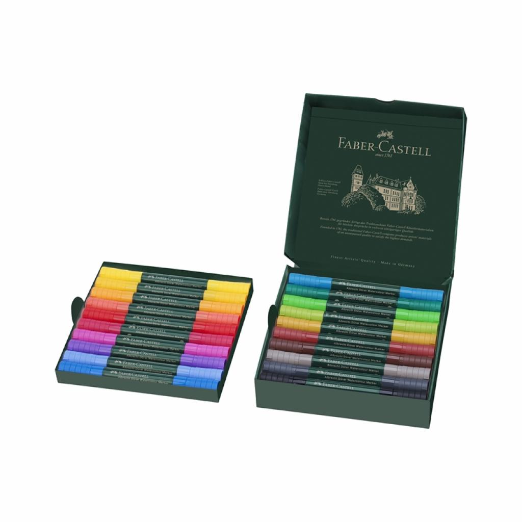 Faber-Castell Акварелен маркер Albrecht Dürer, 20 цвятана ниска цена с бърза доставка - BestPC.BG