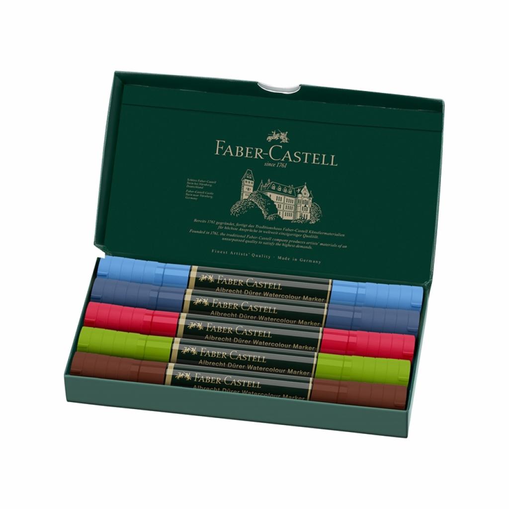 Faber-Castell Акварелен маркер Albrecht Dürer, urban sketching, 5 цвятана ниска цена с бърза доставка - BestPC.BG