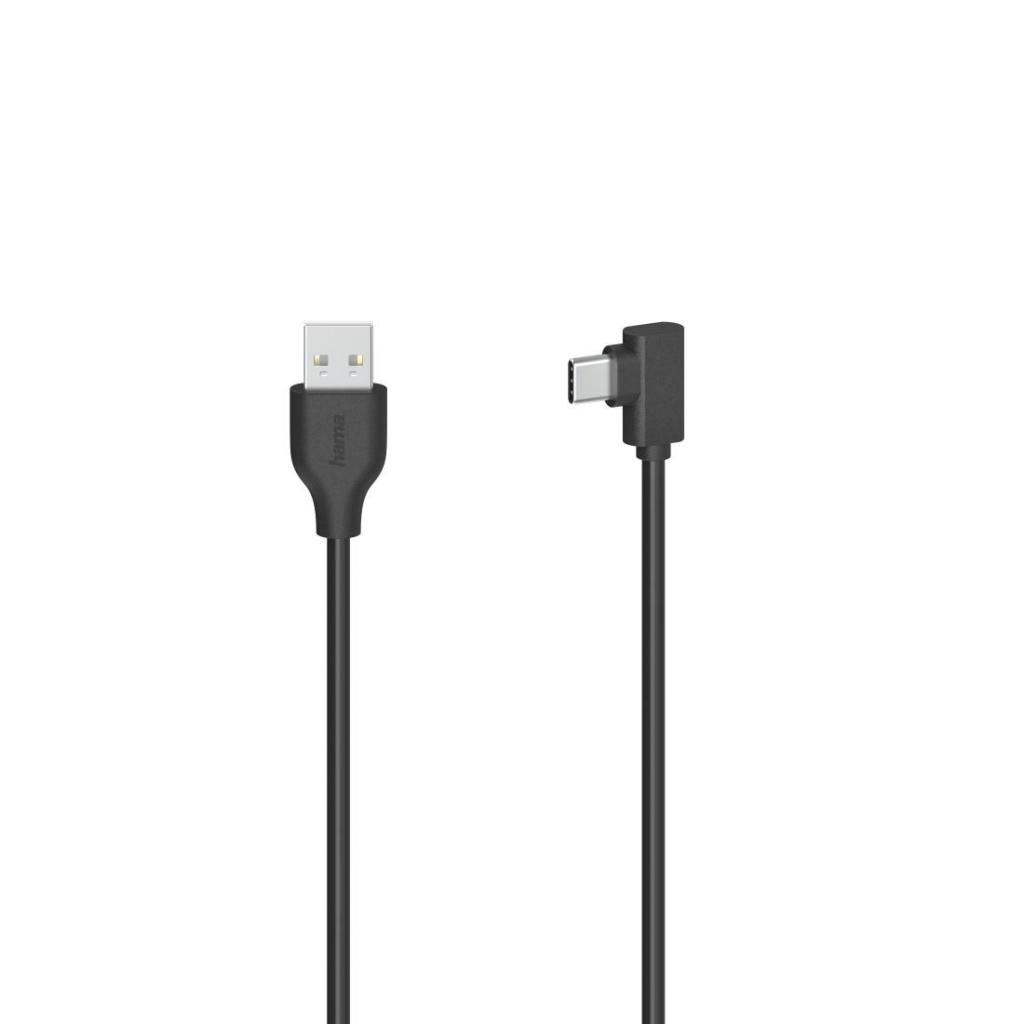 Кабел HAMA USB-C мъжко- USB A, 90, 0.75 м, USB 2.0, 480Mbit-s, Черенна ниска цена с бърза доставка - BestPC.BG