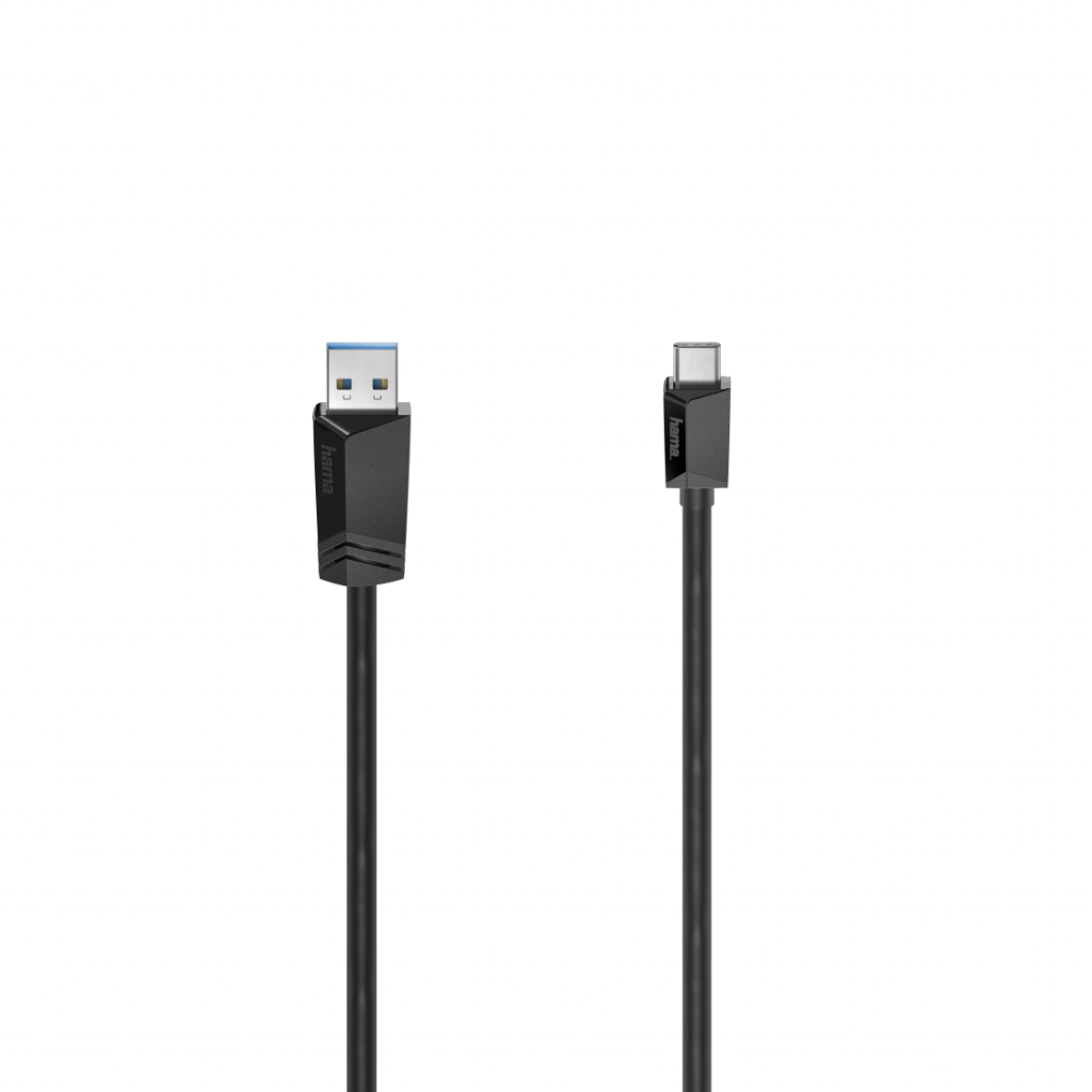 Кабел HAMA USB-C мъжко-USB-A мъжко, USB 3.2 Gen 1, 5Gbit-s, 0.25 м., Черенна ниска цена с бърза доставка - BestPC.BG