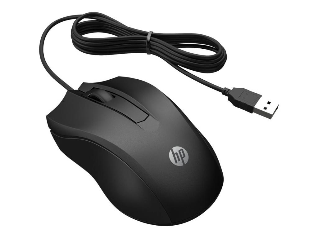 Мишка HP 100 BLK WRD Mouseна ниска цена с бърза доставка - BestPC.BG
