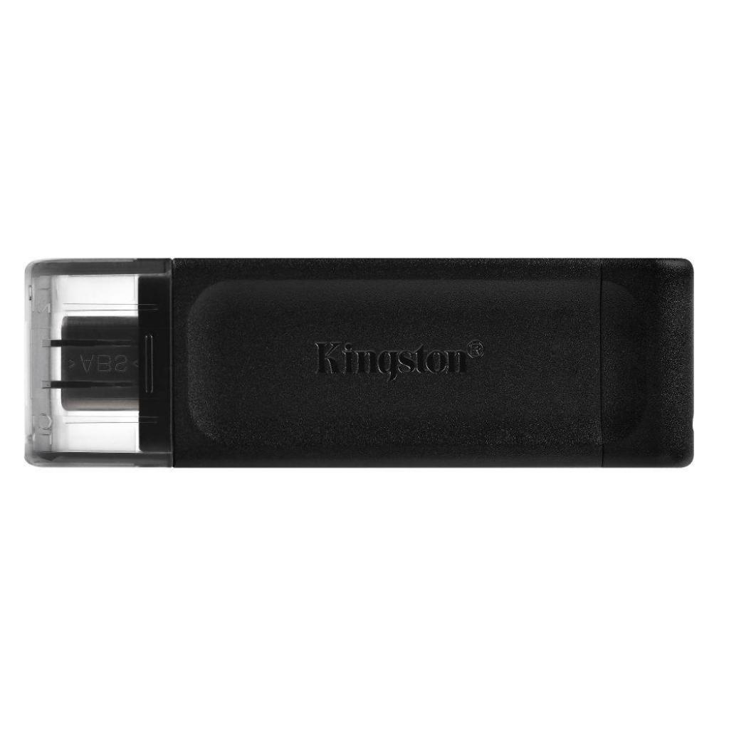 USB памет KINGSTON DataTraveler 70, 64GB,USB-C 3.2 Gen 1, Чернана ниска цена с бърза доставка - BestPC.BG