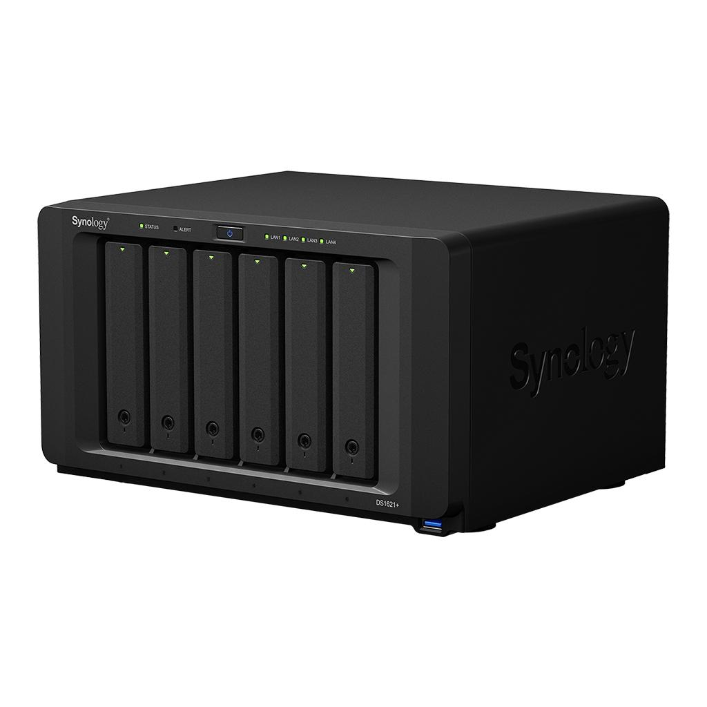 Мрежов сторидж (NAS/SAN) Synology DS1621+, за 6 диска, до 108TB, 2.2GHz, 4GB, Гигабит, USB3.0на ниска цена с бърза доставка - BestPC.BG