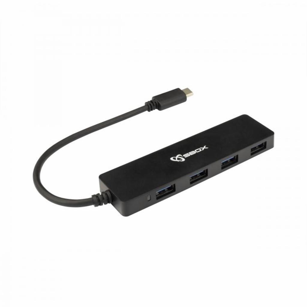SBOX H-404C :: USB хъб, Type C - USB-3.1, 4 портана ниска цена с бърза доставка - BestPC.BG