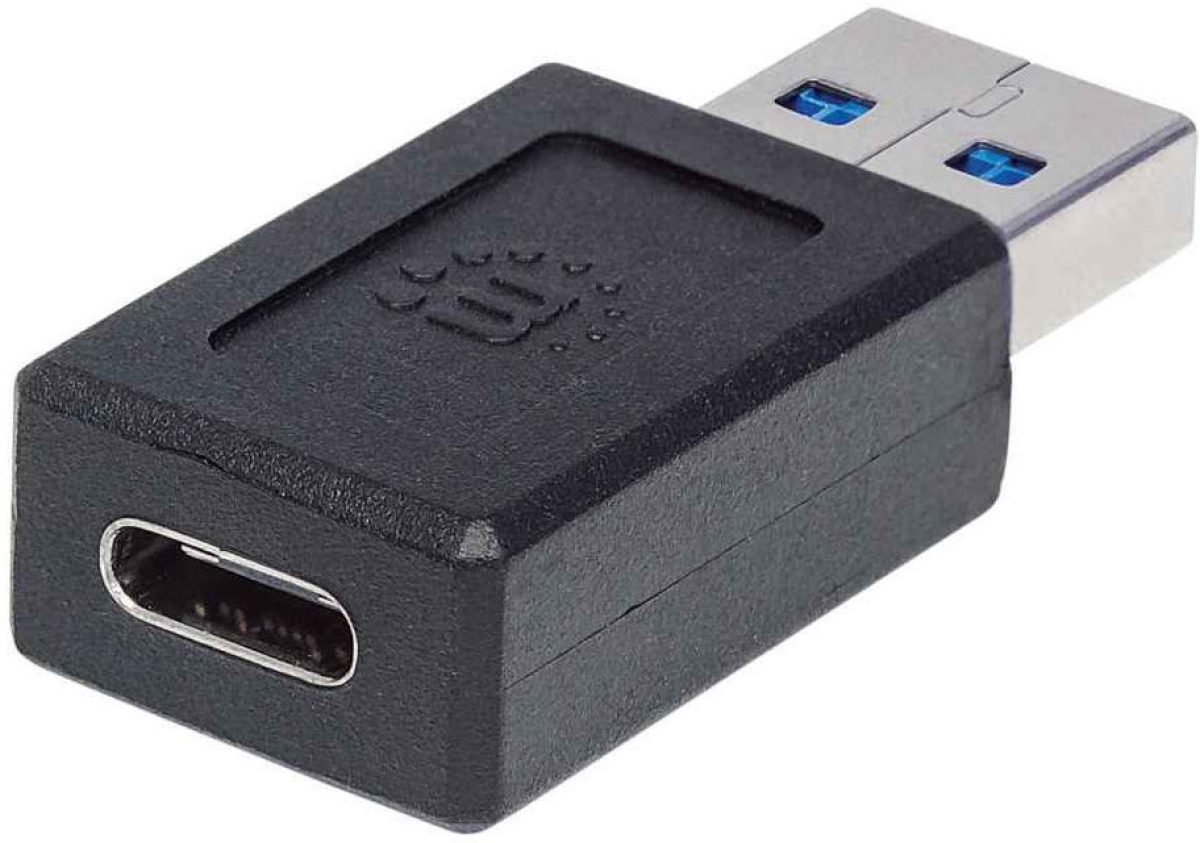 Кабел/адаптер MANHATTAN 354714 :: Преходник USB 3.2 Gen 2, Type A към Type C, M-F, 10 Gbpsна ниска цена с бърза доставка - BestPC.BG