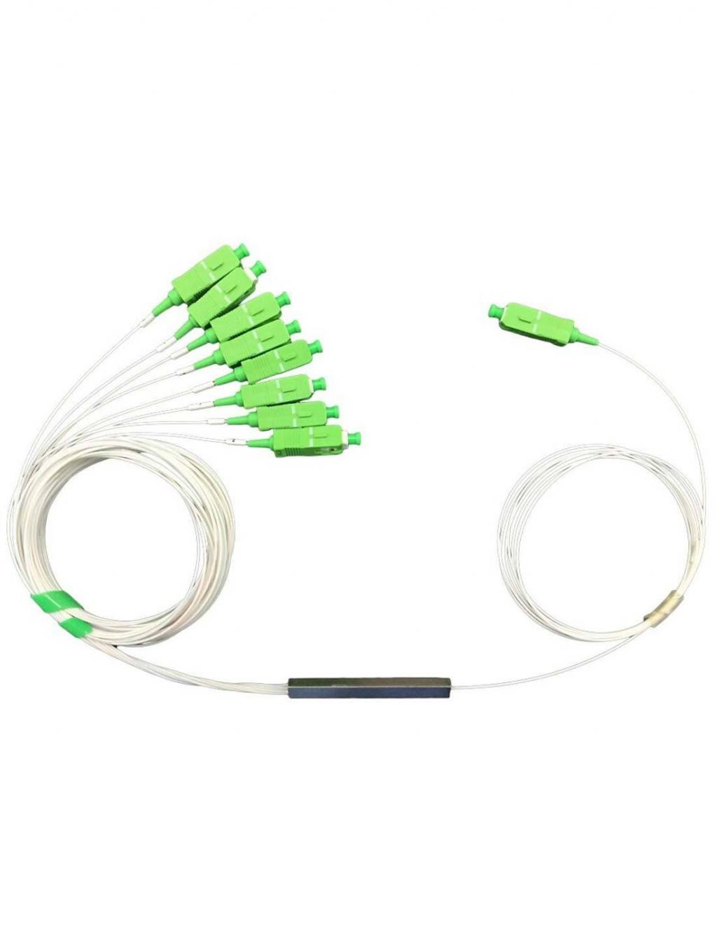 Оптичен PLC сплитер 1х8 с SC-APC конектори Blocklessна ниска цена с бърза доставка - BestPC.BG