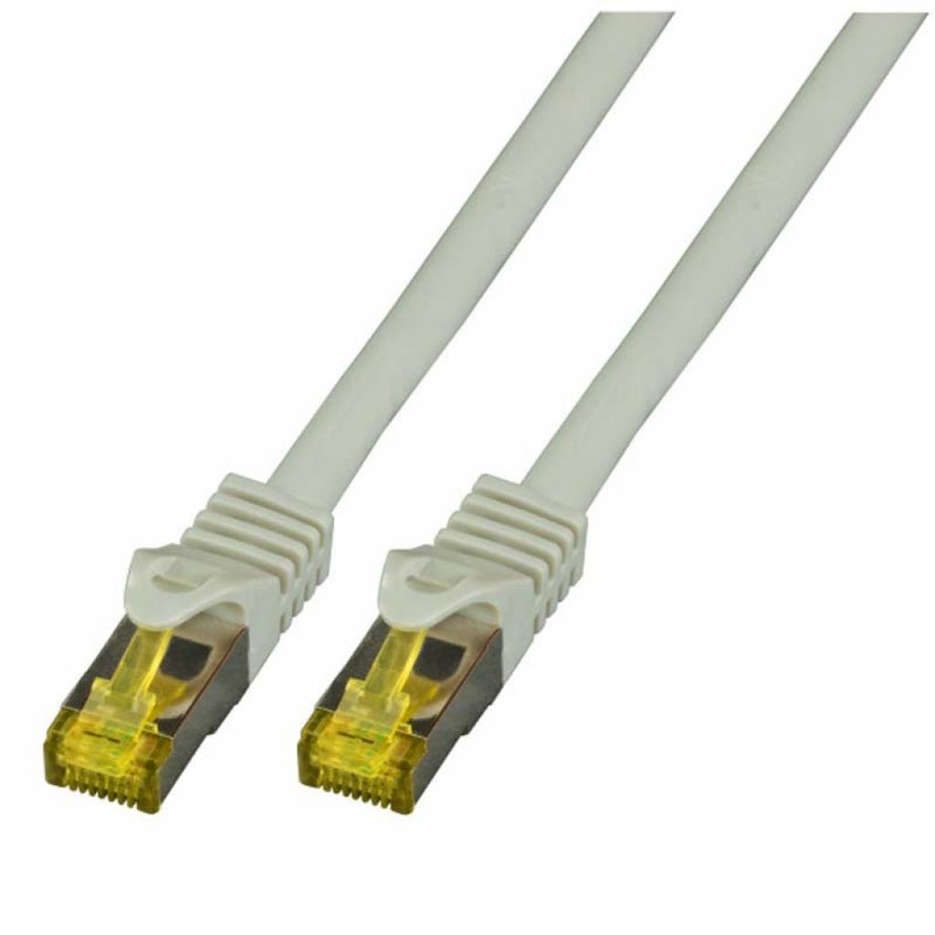 Медна пач корда RJ45 Patch cable S/FTP, Cat.6A, LSZH, Cat.7 Raw cable, greyна ниска цена с бърза доставка - BestPC.BG