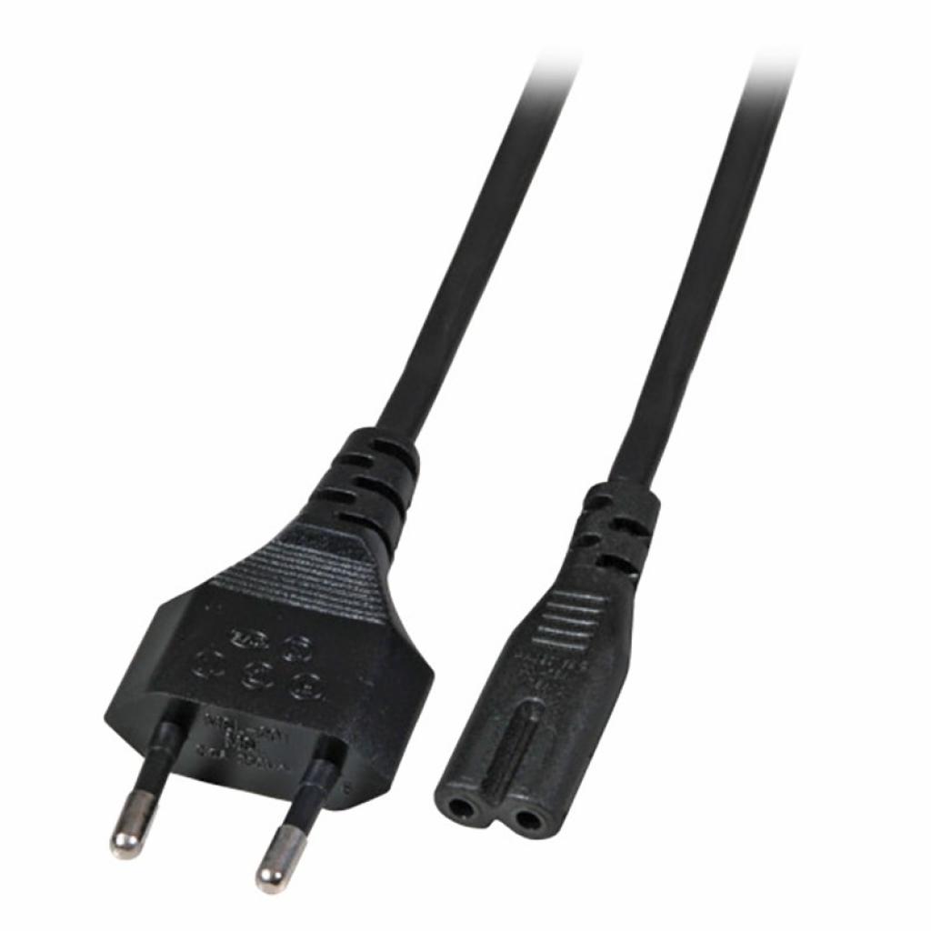 Кабел/адаптер Notebook power cable Euro - C7 180°, blackна ниска цена с бърза доставка - BestPC.BG