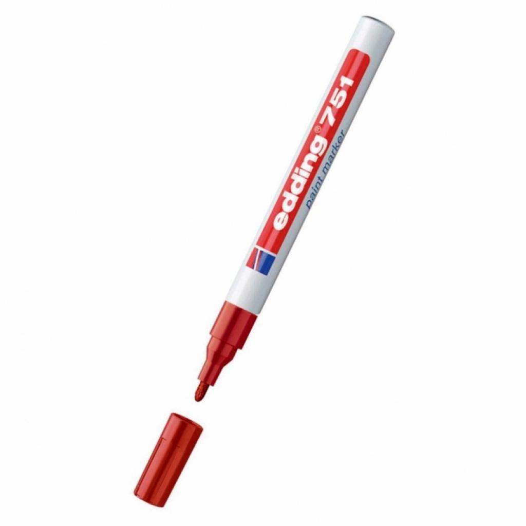 Edding Перманентен маркер 751, червенна ниска цена с бърза доставка - BestPC.BG