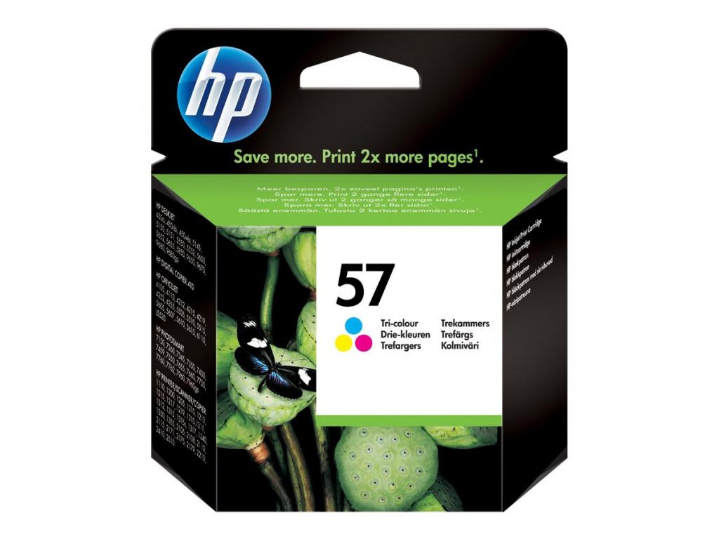 Касета с мастило HP 57 original Ink cartridge C6657AE UUS tri-colour high capacity 17ml 500 pages 1-packна ниска цена с бърза доставка - BestPC.BG