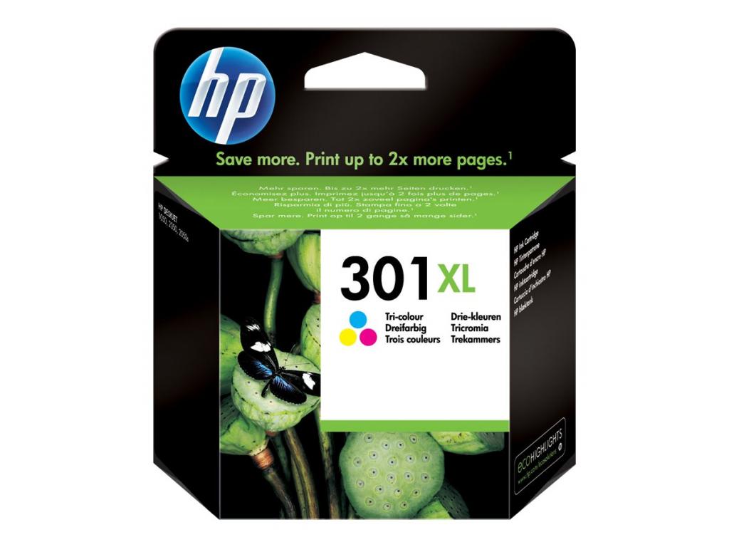 Касета с мастило HP 301XL original Ink cartridge CH564EE UUS tri-colour high capacity 330 pages 1-packна ниска цена с бърза доставка - BestPC.BG