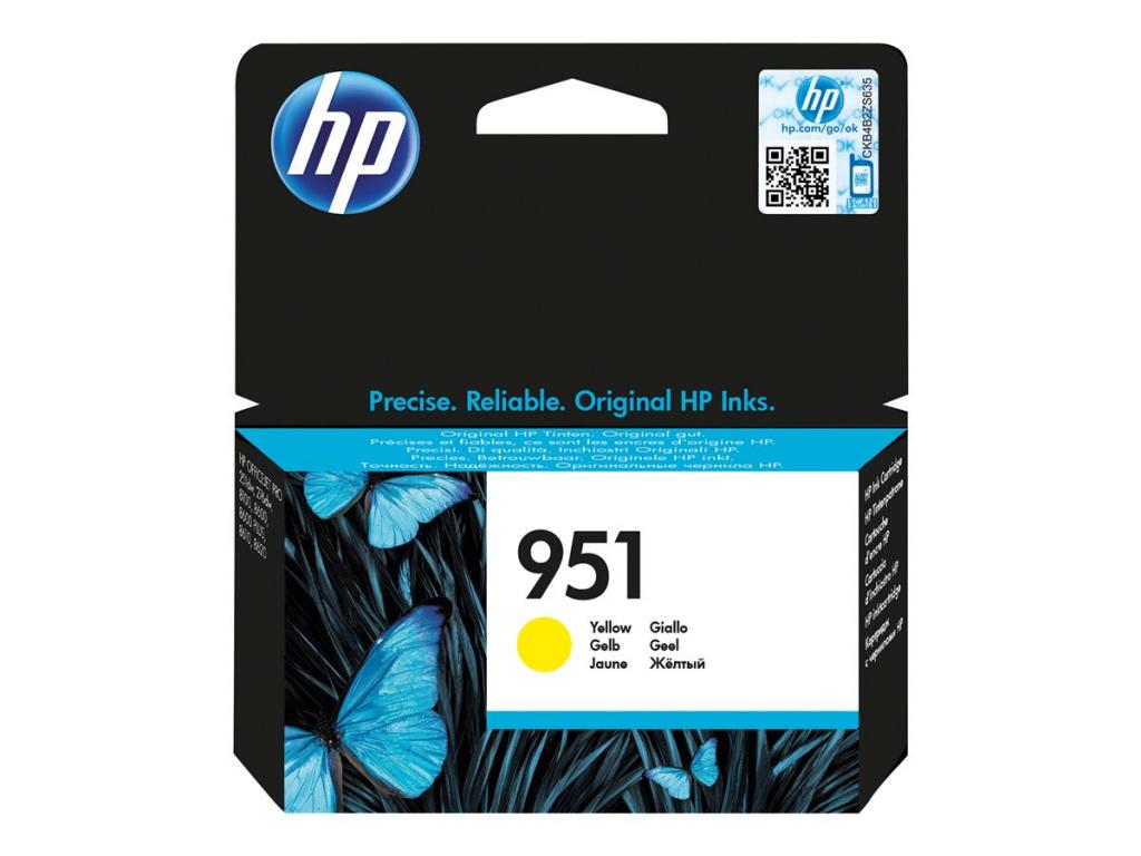 Касета с мастило HP 951 original Ink cartridge CN052AE BGX yellow standard capacity 700 pages 1-pack Officejetна ниска цена с бърза доставка - BestPC.BG