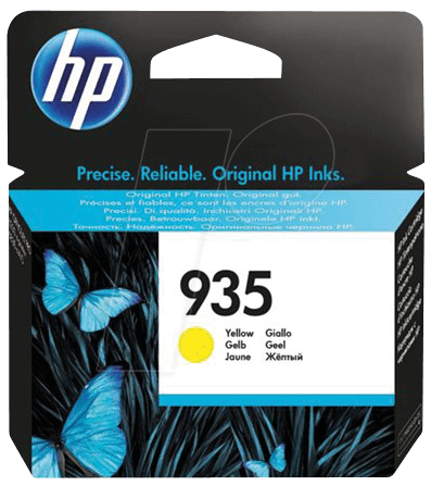Касета с мастило HP 935 original Ink cartridge C2P22AE BGX yellow standard capacity 1-packна ниска цена с бърза доставка - BestPC.BG