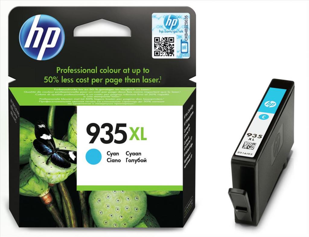 Касета с мастило HP 935XL original Ink cartridge C2P24AE BGX cyan high capacity 825 pages 1-packна ниска цена с бърза доставка - BestPC.BG