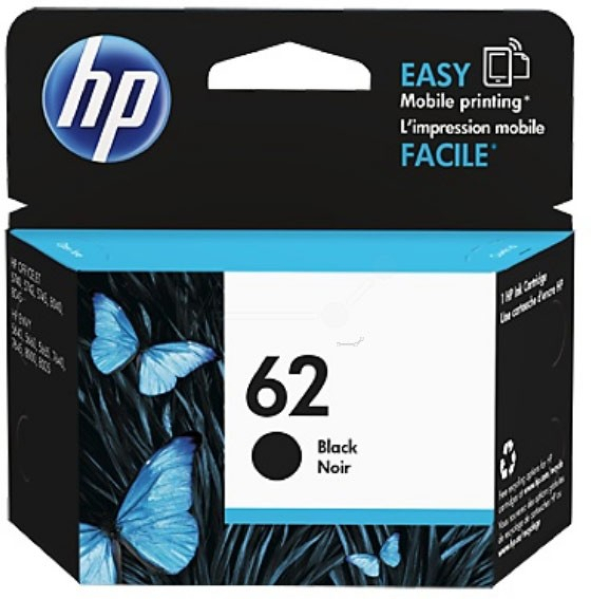 Касета с мастило HP 62 original Ink cartridge C2P04AE UUS black standard capacity 1-packна ниска цена с бърза доставка - BestPC.BG