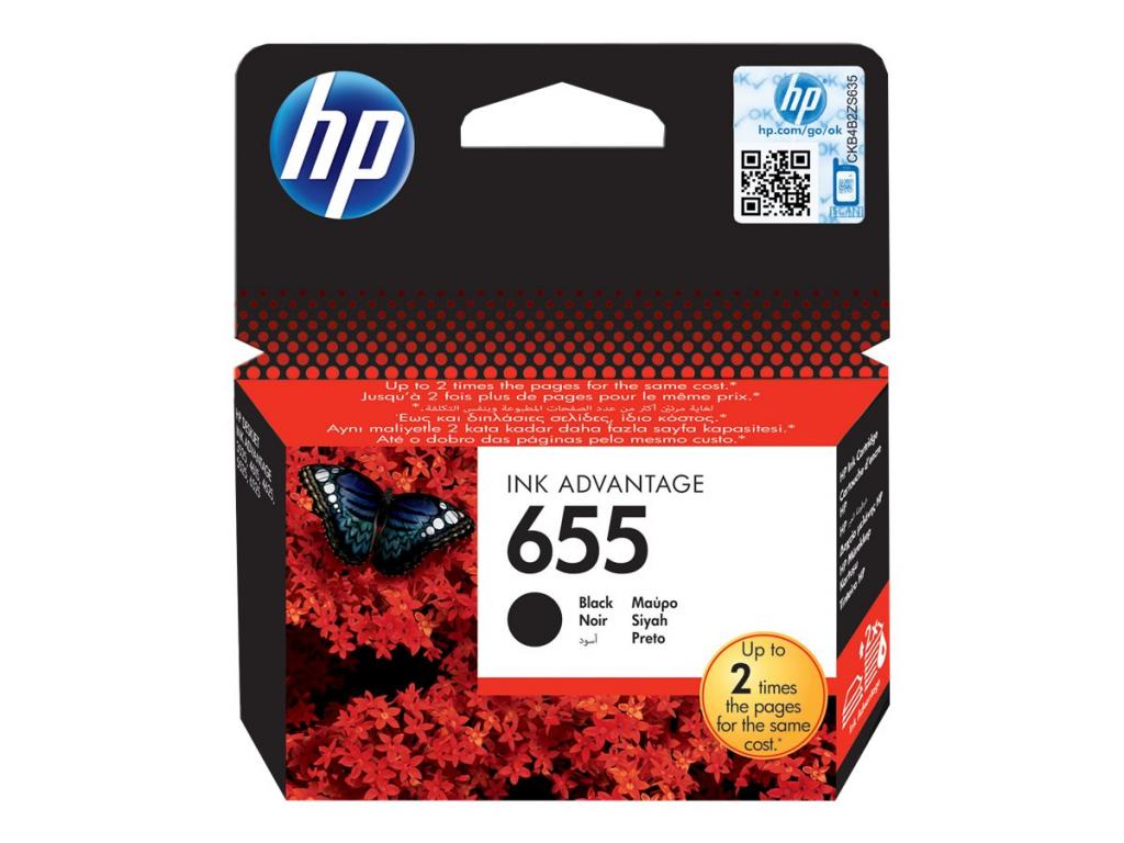 Касета с мастило HP 655 original Ink cartridge CZ109AE BHK black standard capacity 550 pages 1-packна ниска цена с бърза доставка - BestPC.BG