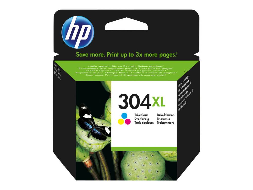 Касета с мастило HP 304XL original Tri-color Ink cartridge N9K07AE UUSна ниска цена с бърза доставка - BestPC.BG