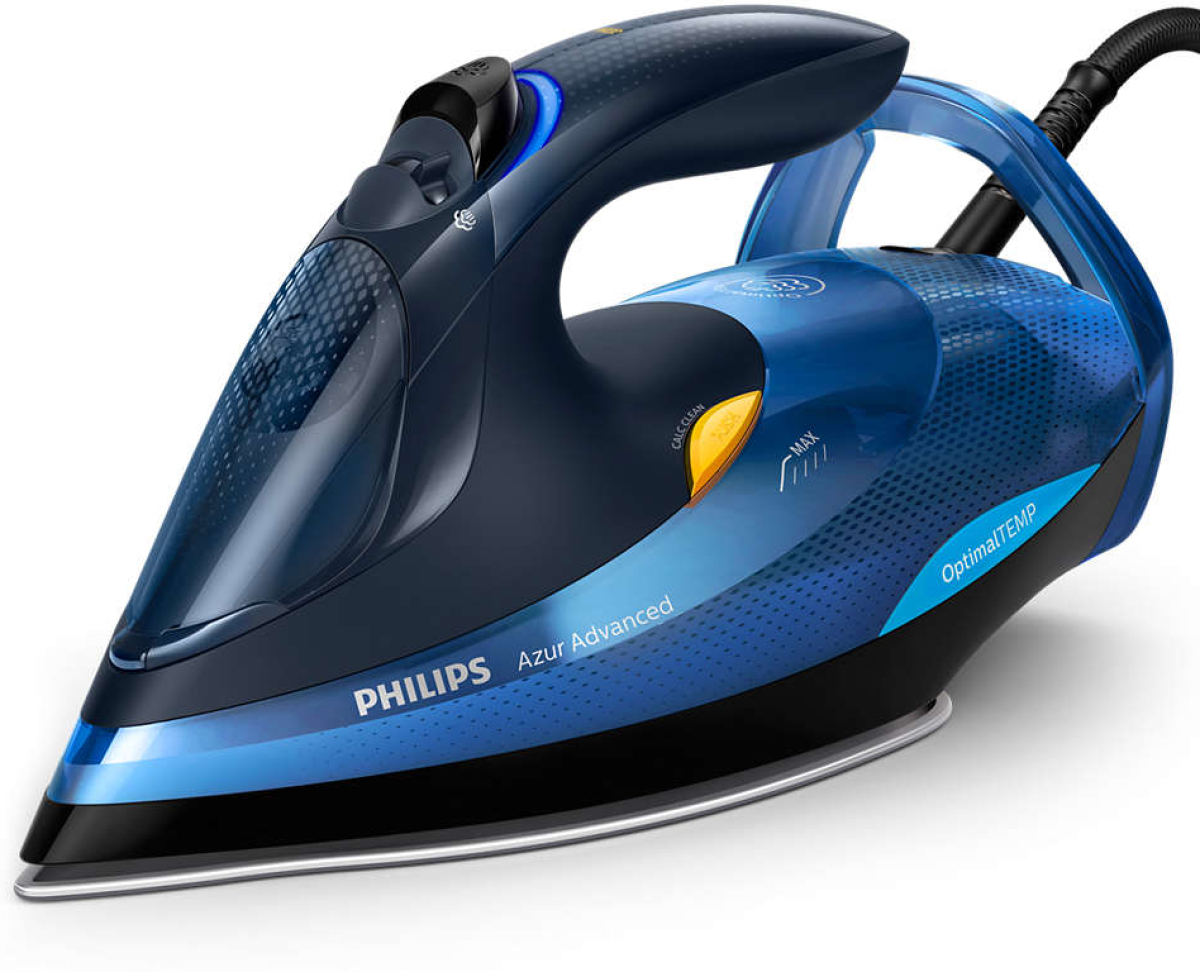 Ютия Philips Steam iron Azur Advanced, OptimalTEMP 2600 W, 50g-minна ниска цена с бърза доставка - BestPC.BG