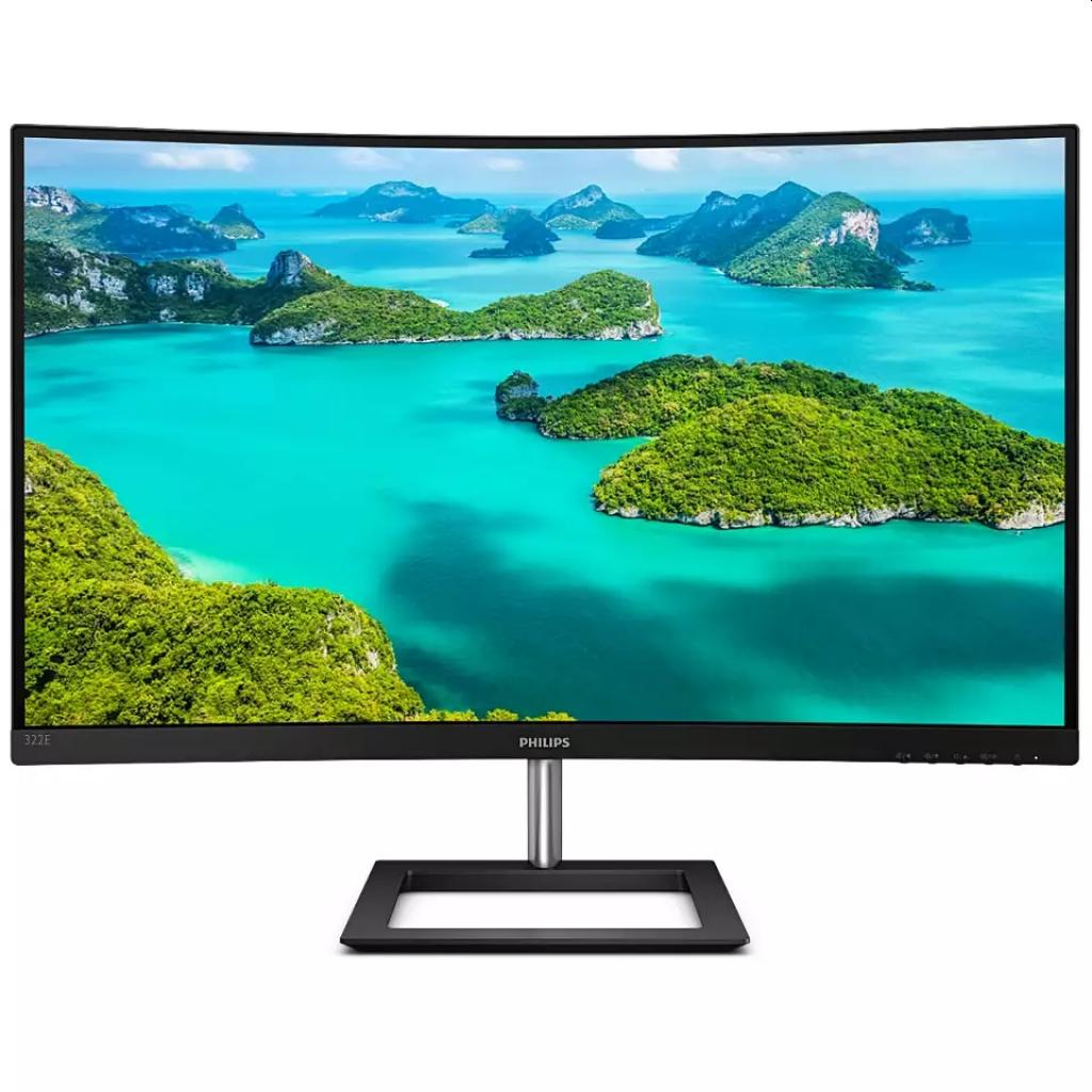 Монитор Philips 322E1C, 31.5" Curved 1500R VA WLED, 1920x1080 75Hz, 4ms Gtна ниска цена с бърза доставка - BestPC.BG