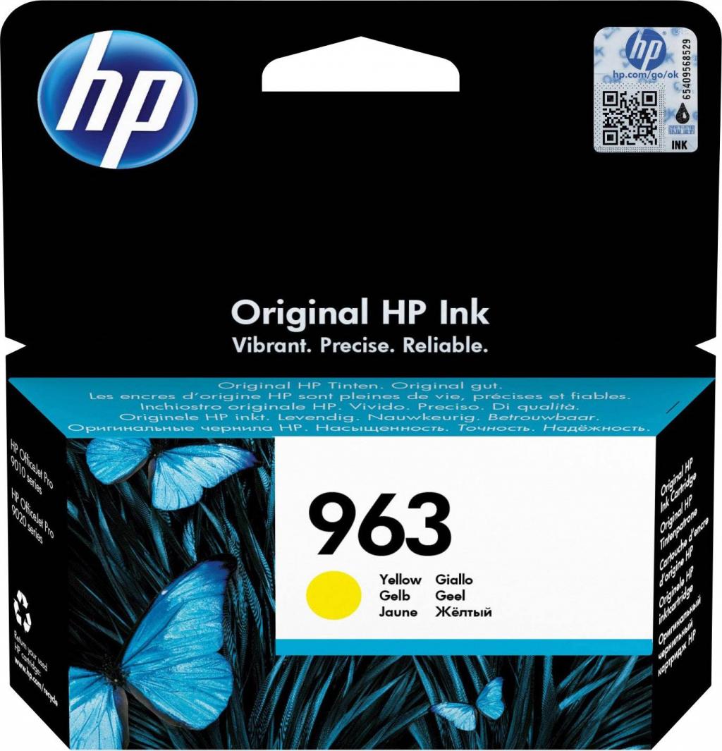 Касета с мастило HP 963 Yellow Original Ink Cartridgeна ниска цена с бърза доставка - BestPC.BG